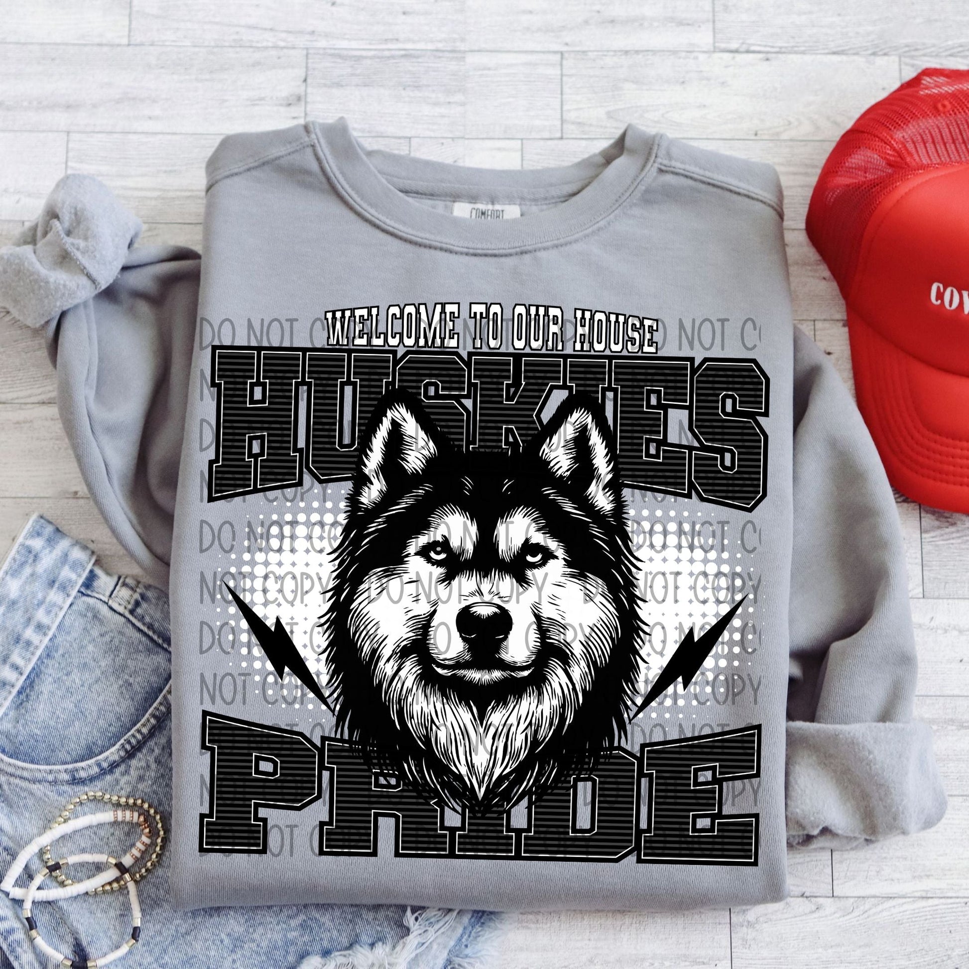 Welcome To Our House Huskies Pride-Lovie T Designs