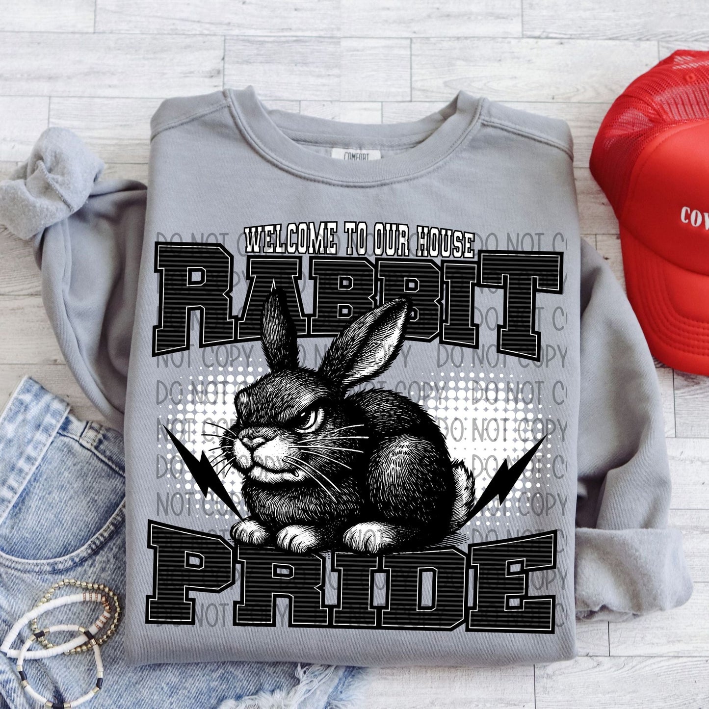 Welcome To Our House Rabbit Pride-Lovie T Designs