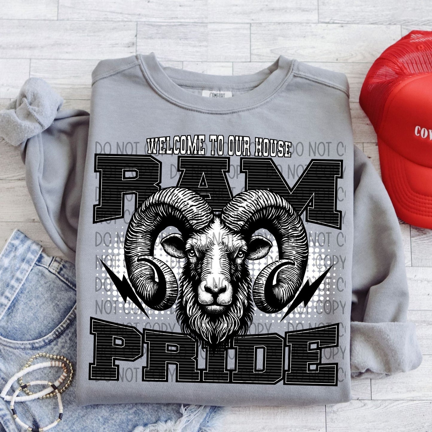 Welcome To Our House Ram Pride-Lovie T Designs