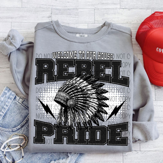 Welcome To Our House Rebel Pride-Lovie T Designs