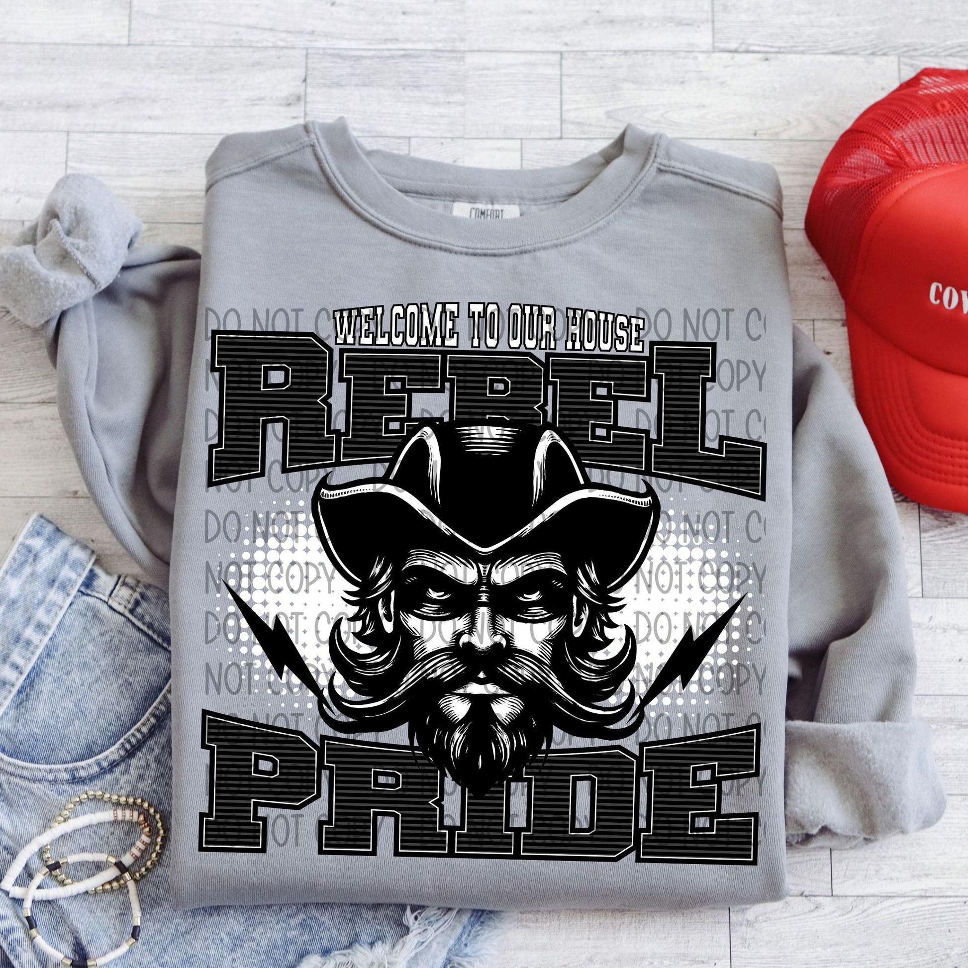 Welcome To Our House Rebel Pride-Lovie T Designs