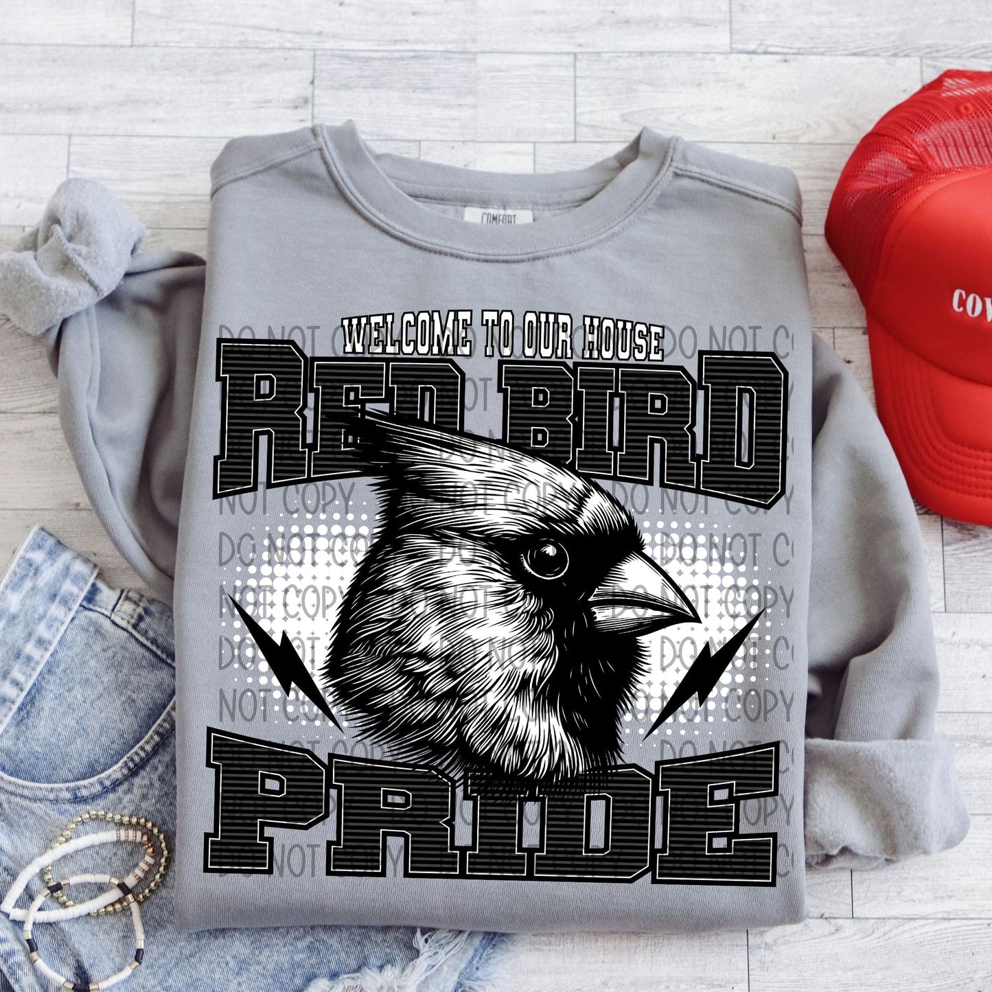 Welcome To Our House Red Bird Pride-Lovie T Designs