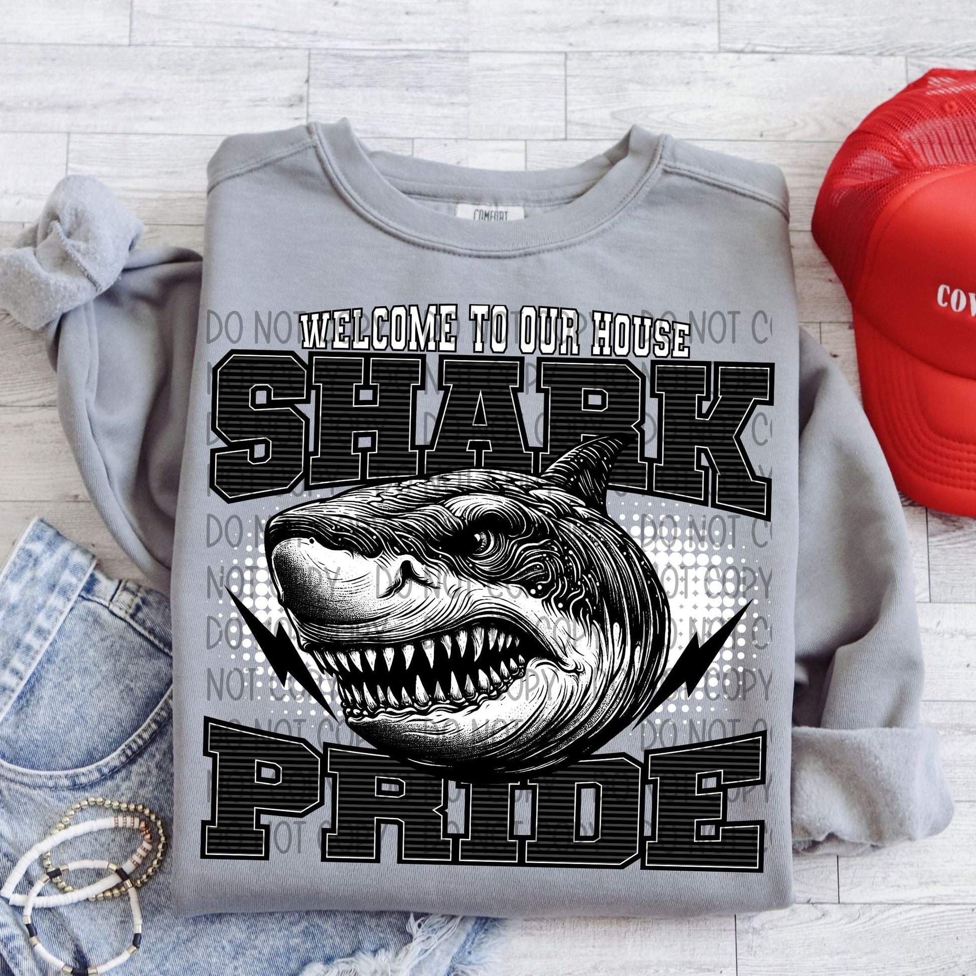 Welcome To Our House Shark Pride-Lovie T Designs