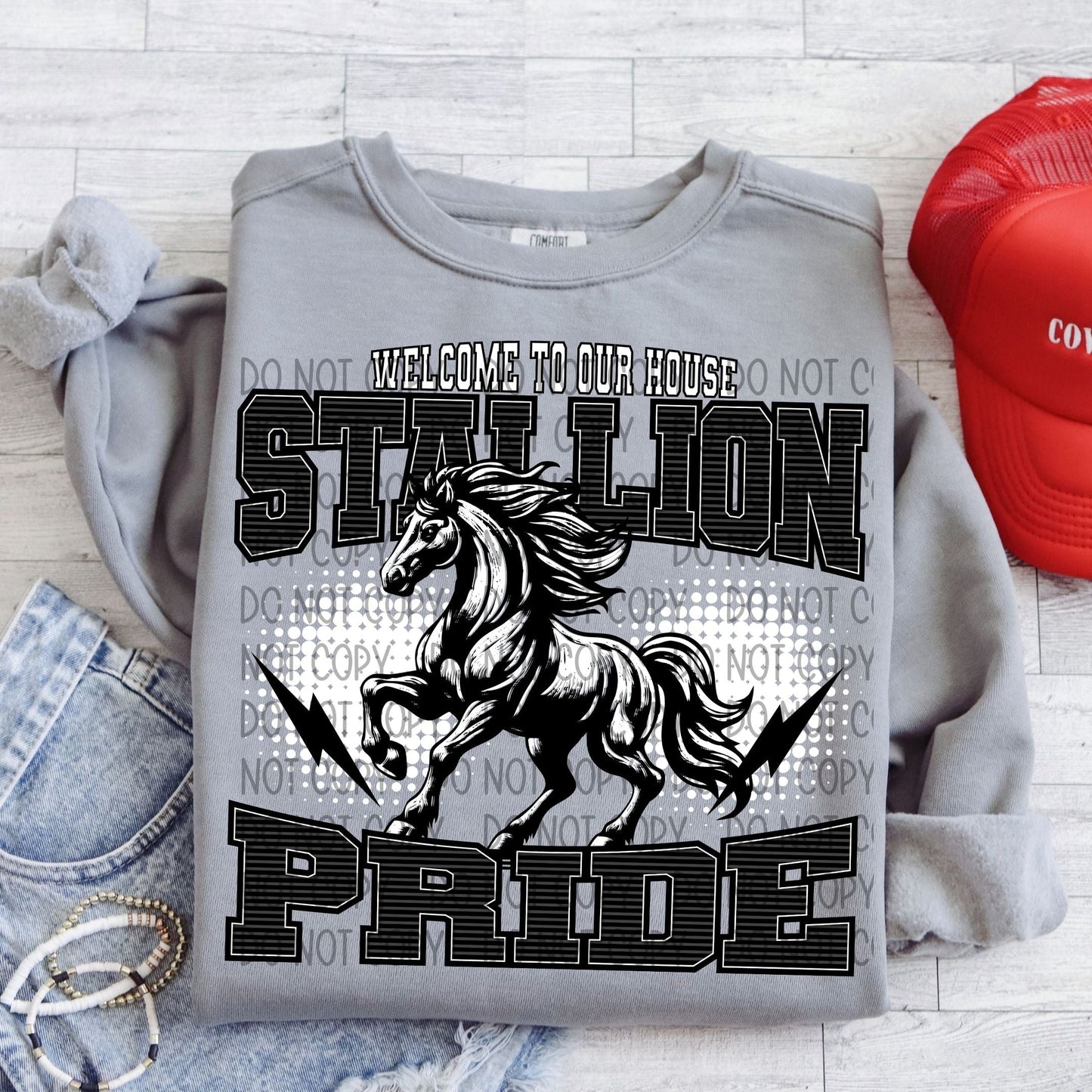 Welcome To Our House Stallion Pride-Lovie T Designs