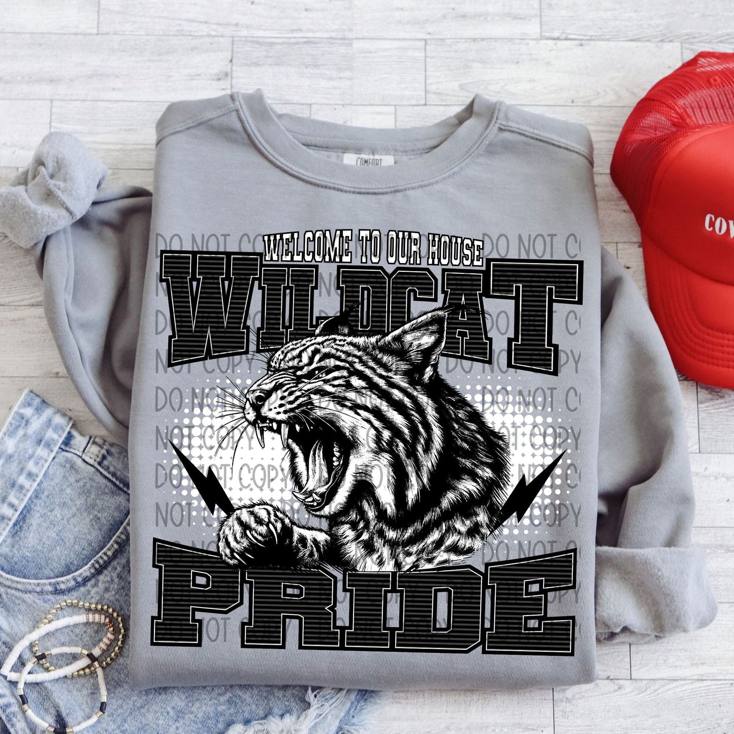 Welcome To Our House Wildcat Pride-Lovie T Designs