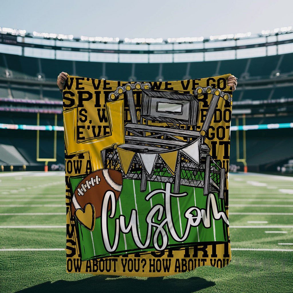 We've Got Spirit Football Blanket Mockup Request-Lovie T Designs