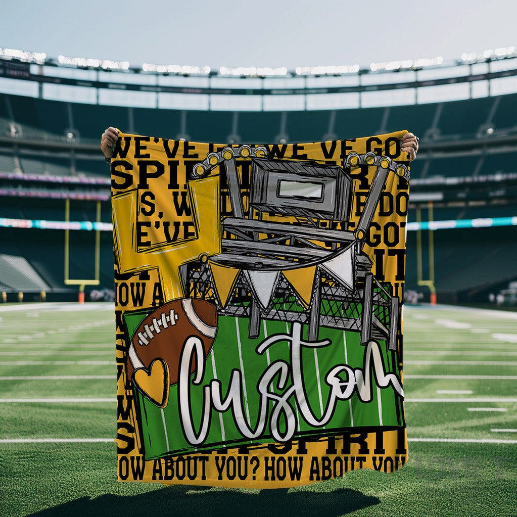 We've Got Spirit Football Blanket Mockup Request-Lovie T Designs