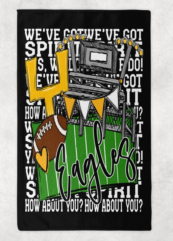 We've Got Spirit Football Rally Towel-Lovie T Designs