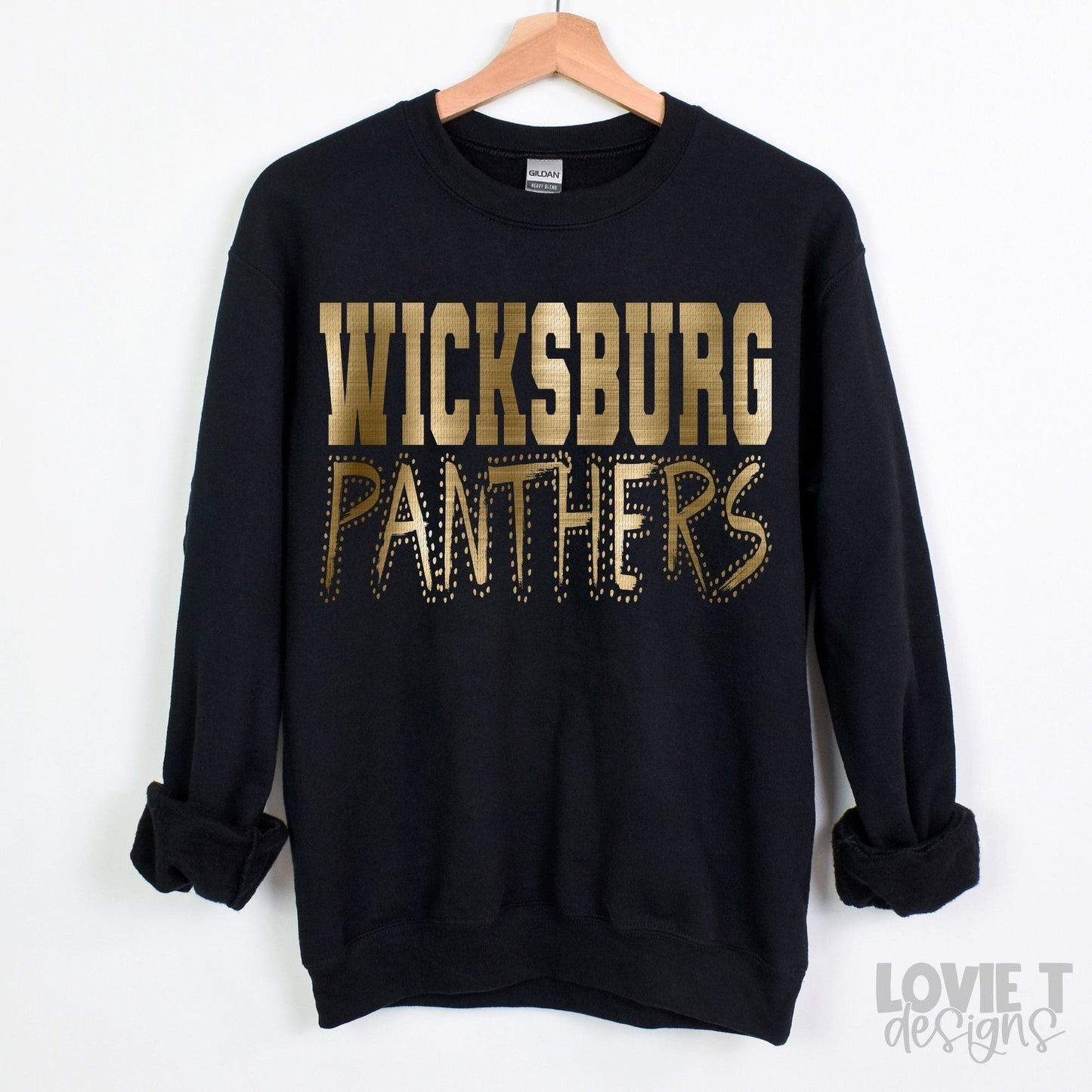 Wicksburg Panthers Gold Foil-Lovie T Designs