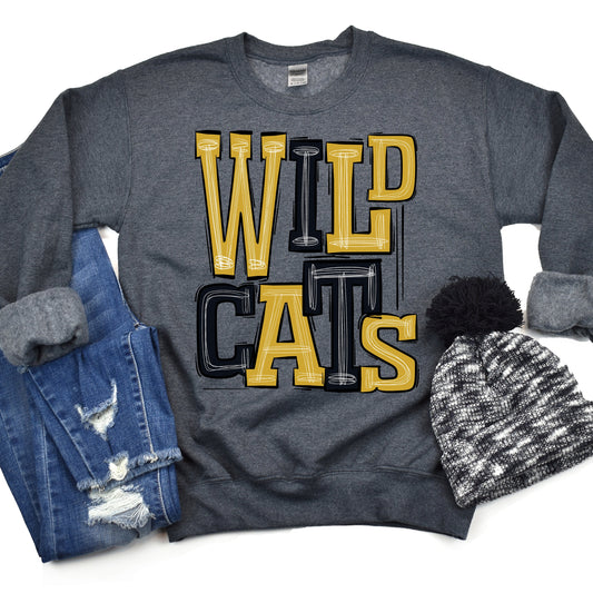 Wildcats Black and Gold