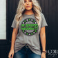 Wildcats Bright Green Checkered Stars Circle-Lovie T Designs