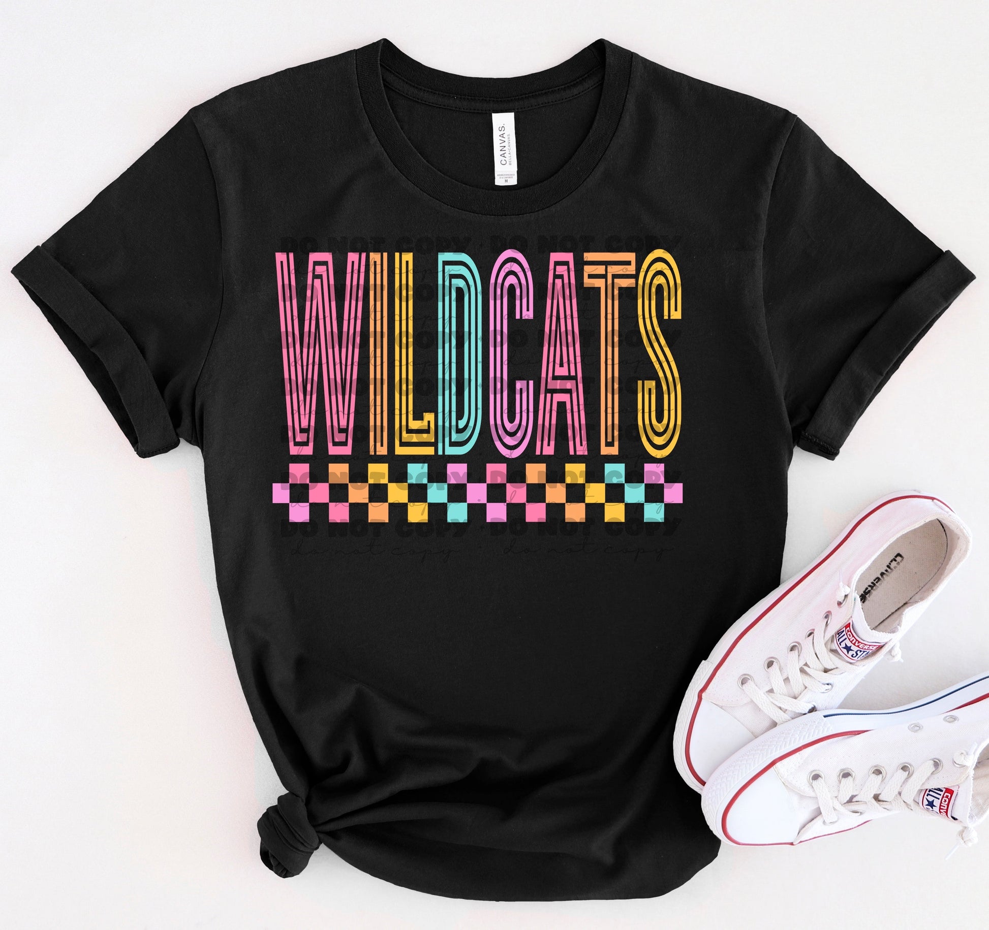 Wildcats Colorful Line Mascot-Lovie T Designs