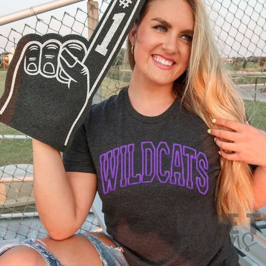 Wildcats Faux Embroidery