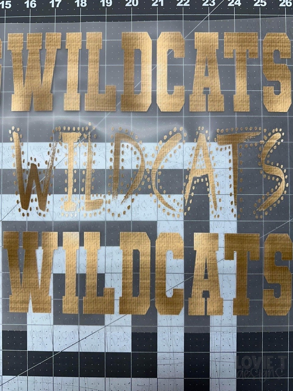 Wildcats Faux Gold Foil-Lovie T Designs