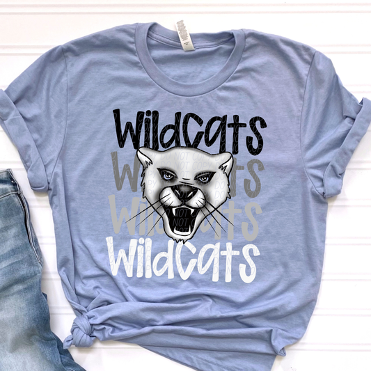 Wildcats Monochromatic Mascots-Lovie T Designs