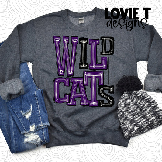 Wildcats Purple Black