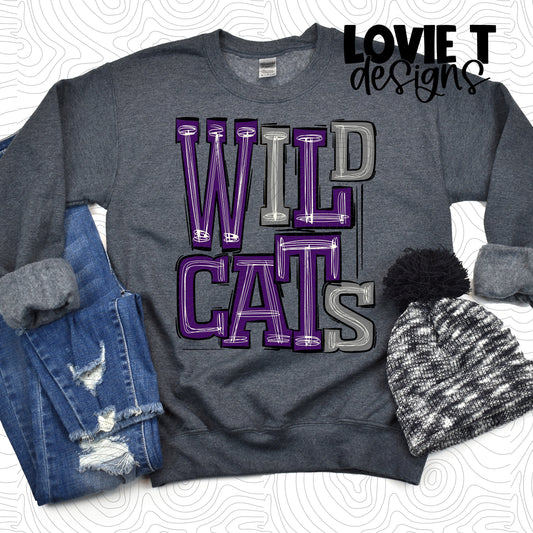 Wildcats Purple Gray