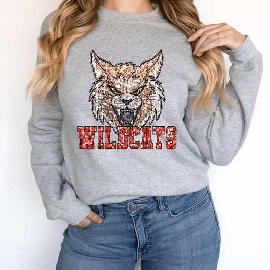 Wildcats Red-Lovie T Designs