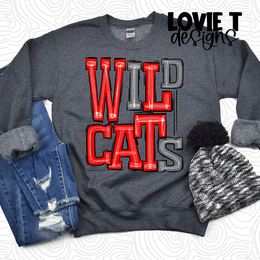 Wildcats Red and Grey