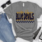 Winter Haven Blue Devils Gold Navy Grunge-Lovie T Designs