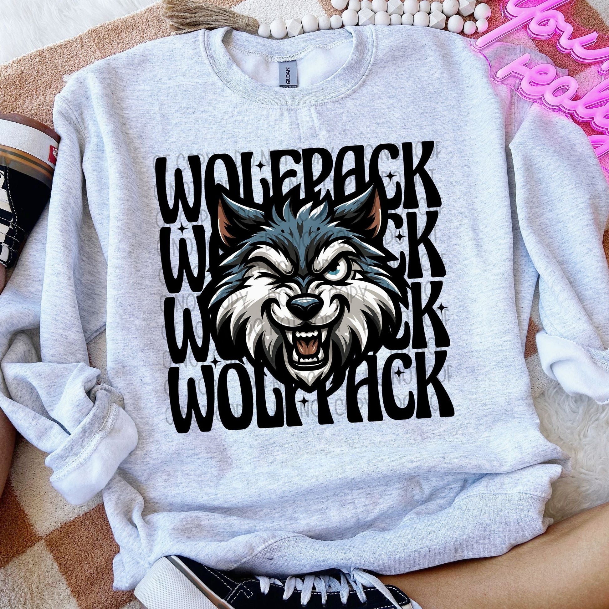 Wolfpack Winking Mascot-Lovie T Designs