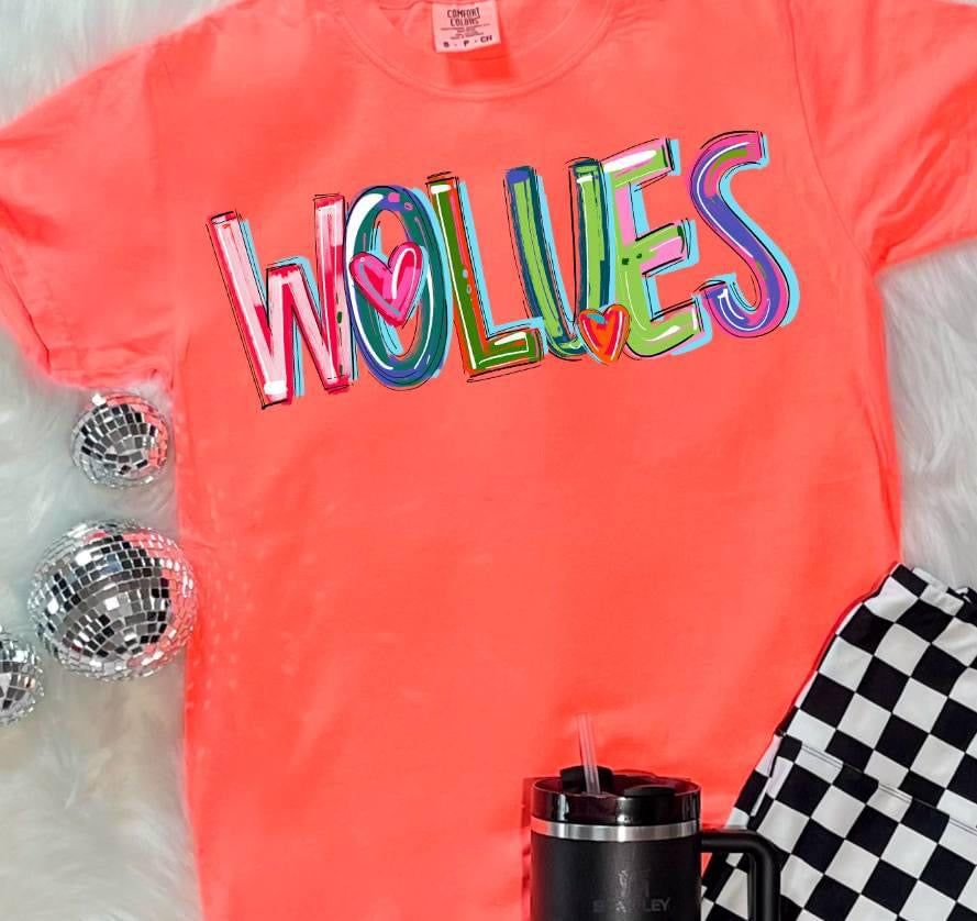 Wolves Cheery Bright-Lovie T Designs