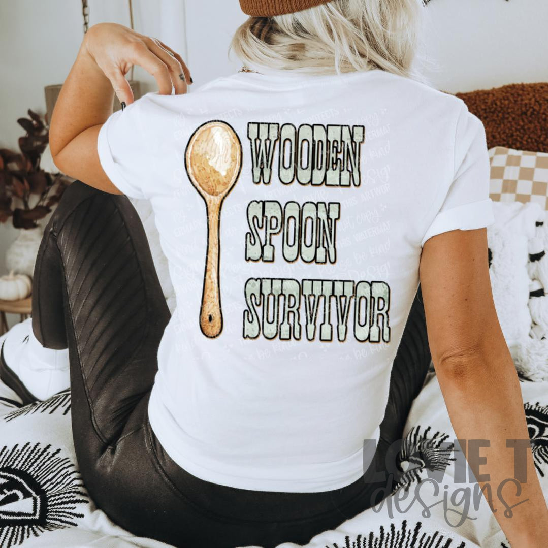 Wooden Spoon Survivor-Lovie T Designs