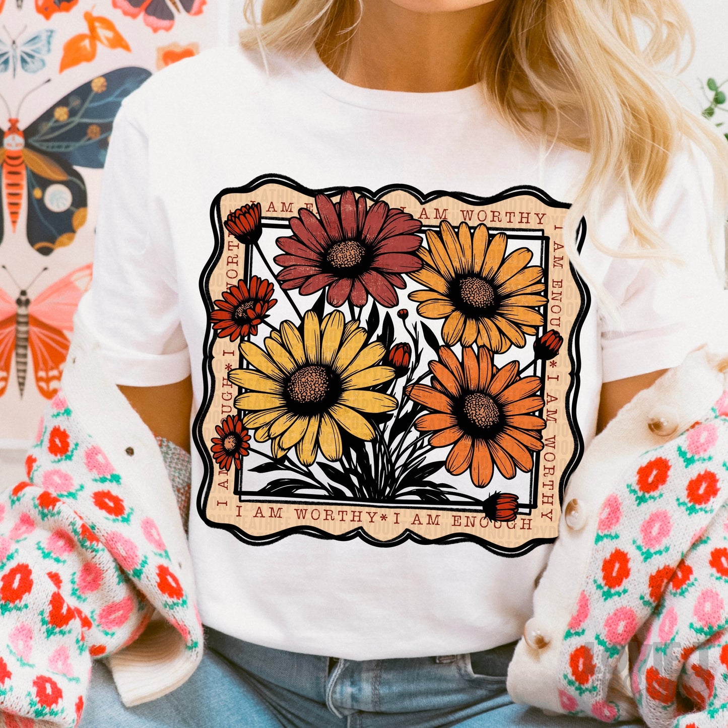 Worthy Enough Floral-Lovie T Designs