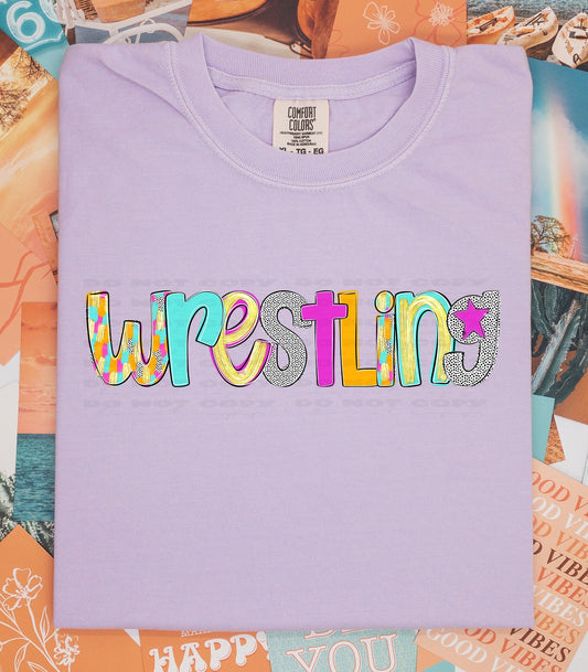 Wrestling Poppy Alpha Back To School-Lovie T Designs