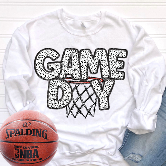 basketball game day dots-[DTF Transfer]-Lovie T Designs