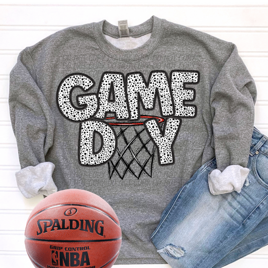 basketball game day dots-[DTF Transfer]-Lovie T Designs