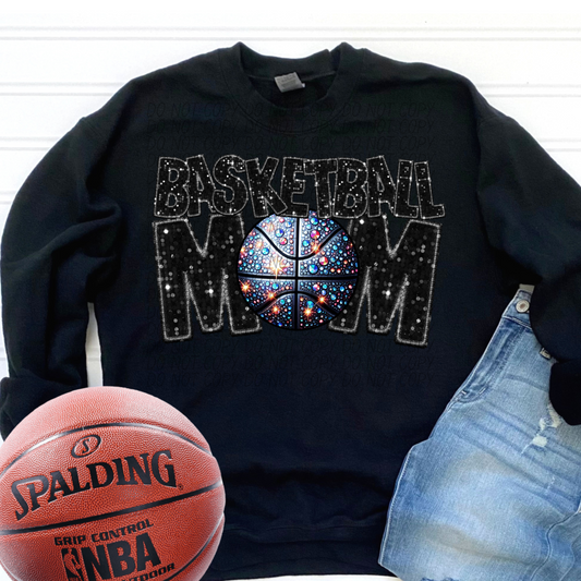 basketball mom black-[DTF Transfer]-Lovie T Designs