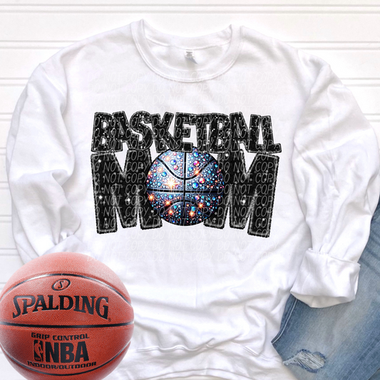 basketball mom black-[DTF Transfer]-Lovie T Designs