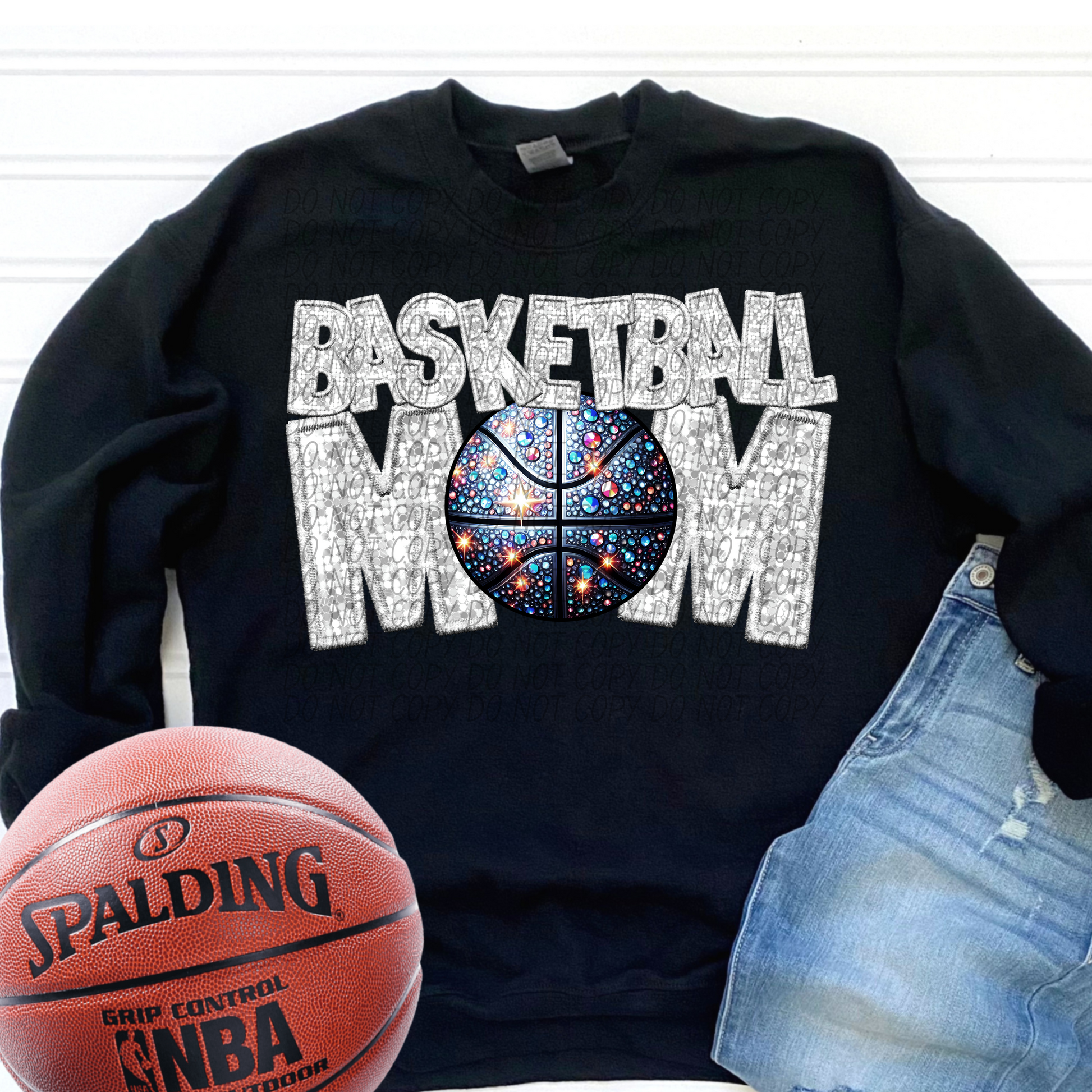 basketball mom white-[DTF Transfer]-Lovie T Designs