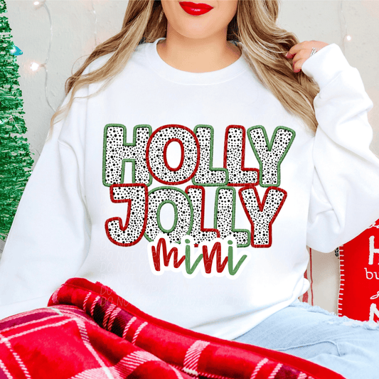 holly jolly mini-[DTF Transfer]-Lovie T Designs