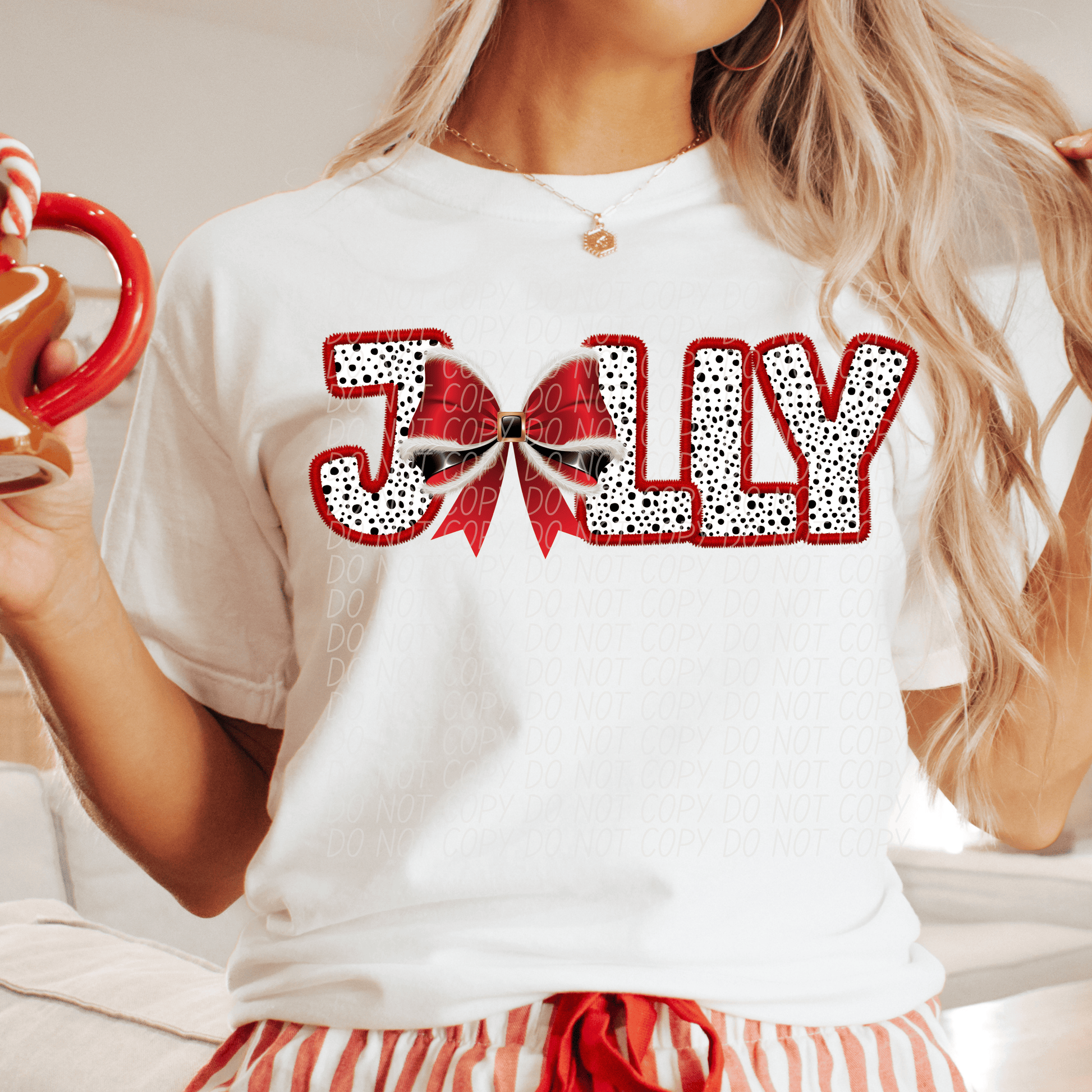 jolly rhinestone bow-[DTF Transfer]-Lovie T Designs