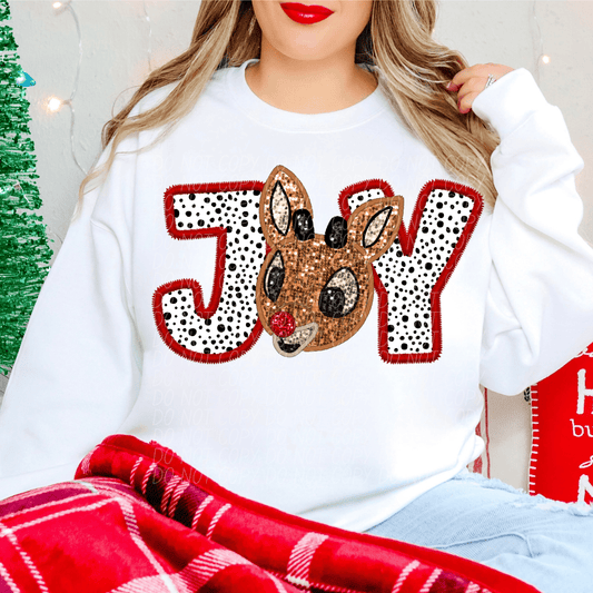 joy reindeer 3-[DTF Transfer]-Lovie T Designs