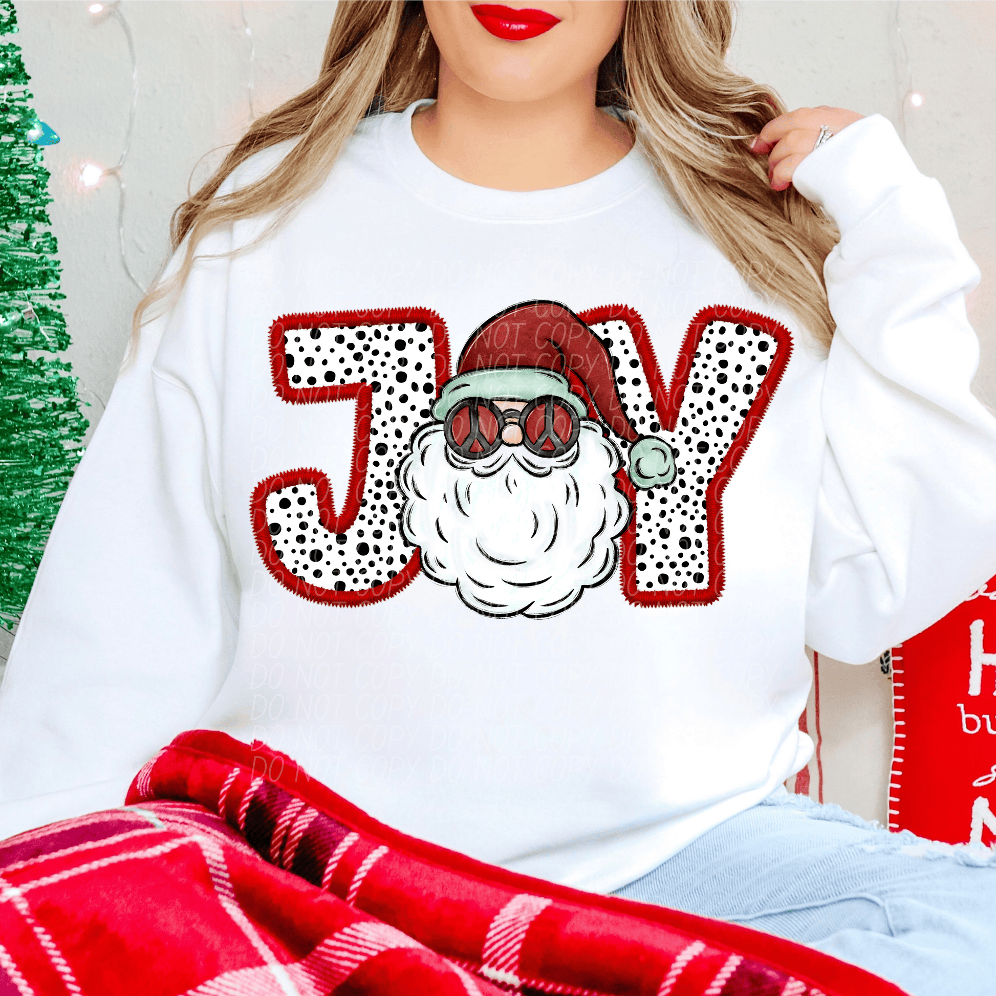 joy santa-[DTF Transfer]-Lovie T Designs