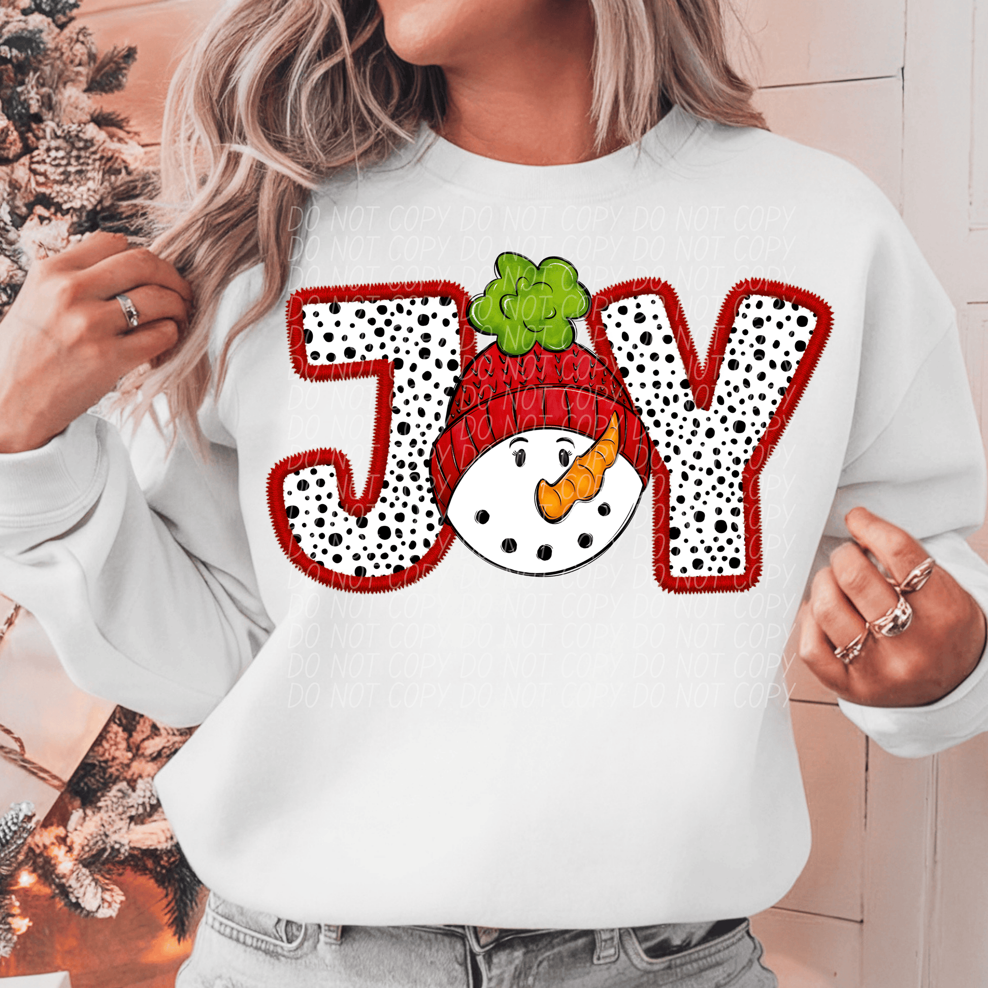 joy snowman 2-[DTF Transfer]-Lovie T Designs