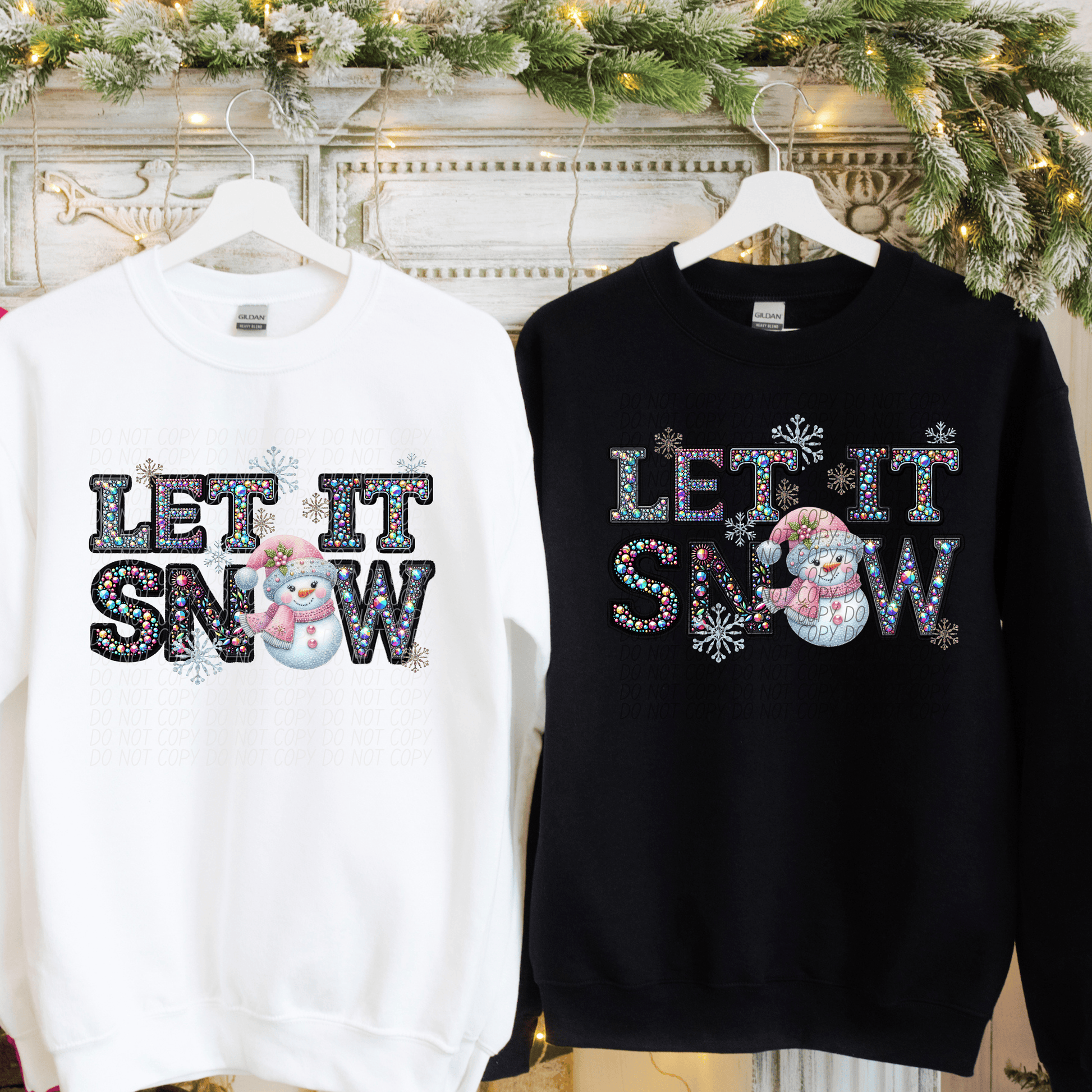 let it snow pink-[DTF Transfer]-Lovie T Designs