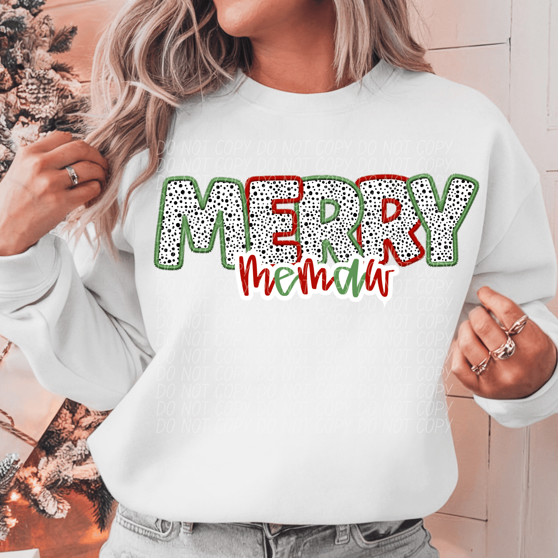 merry memaw-[DTF Transfer]-Lovie T Designs