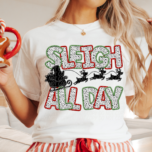 Sleigh All Day Red Green